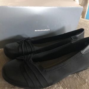 Cloudwalkers Black Hidden Wedge Flats